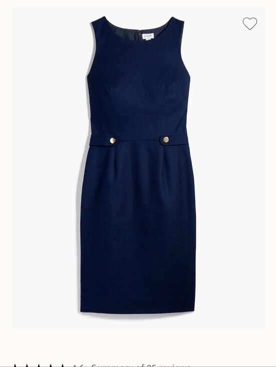 J. Crew Dresses & Skirts - J. Crew Navy Sleeveless Sheath Dress 2